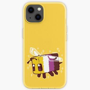Non-Binary Pride Minecraft Bee iPhone Case